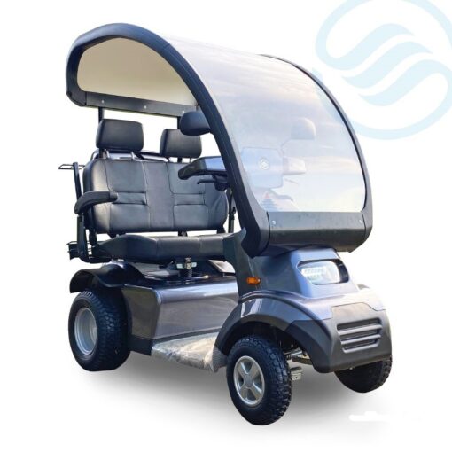 Afikim S4 Blue-Double-Seat-w-Canopy-Angled