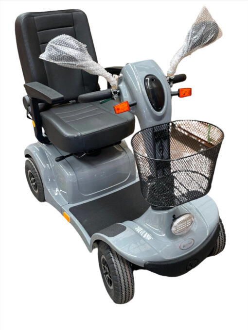 Trek Rhino mobility scooter in grey from Lifestyle Mobility